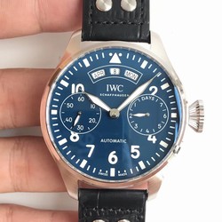 IWC Big Pilot Annual Calendar Edition 150 Years IW502708 YL Factory 1:1 Best Edition, Annual Calendar, Power Reserve, Rose Gold, Blue Dial, Brown Leather Leather Strap, SWISS IWC 52850 Automatic Movement