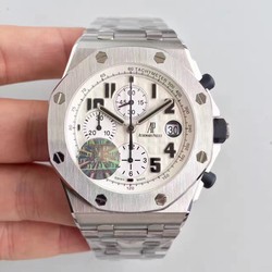 Audemars Piguet Royal Oak Offshore Safari 26170ST.OO.D091CR.01 JF Factory V2 SS White Dial Swiss 7750
