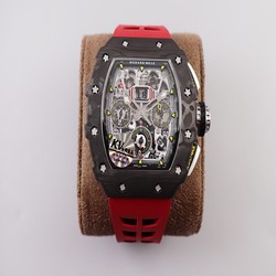 Richard Mille RM011 NTPT Chrono KV Factory V2 Latest Maximum version Forged Carbon Black Dial Swiss 7750
