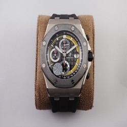 Audemars Piguet Royal Oak Offshore Chronograph Sebastien Buemi 26207IO.OO.A002CA.01 JF Factory 1:1 Maximum version V2 Titanium Black Dial Swiss 3126