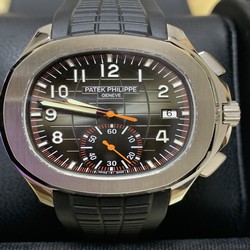 Patek Philippe Aquanaut Chronograph 5968A YL Factory 1:1 Best Edition, Chronograph, Stainless Steel, Black Dial, Black Rubber Strap, SWISS Patek Philippe CH28-520C Automatic Movement